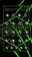 Green Neon Light Technology Theme capture d'écran 1