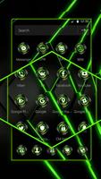 Green Neon Light Technology Theme captura de pantalla 1