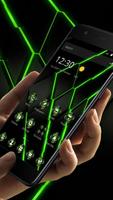 Green Neon Light Technology Theme ảnh chụp màn hình 2