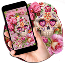 APK Salmon Floret Skull 2D Theme