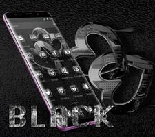 Reflective Black Heart Theme Diamond icon Pack تصوير الشاشة 2