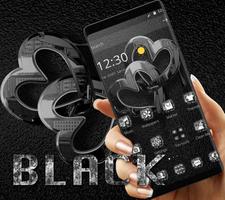 Reflective Black Heart Theme Diamond icon Pack تصوير الشاشة 3