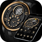 Gold Black Luxury Watch Theme アイコン