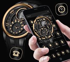 Gold Black Luxury Watch Theme スクリーンショット 1