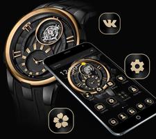 Gold Black Luxury Watch Theme スクリーンショット 2