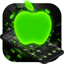 Black Neon Tech Green Apple Theme APK