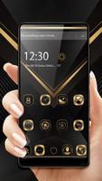 Gold X black launcher Plakat