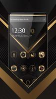 Gold X black launcher capture d'écran 1