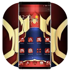 Red Metallic Spider Theme