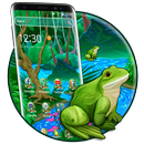 Cute Cartoon Frog 2D Theme aplikacja