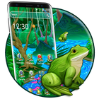 Cute Cartoon Frog 2D Theme icône