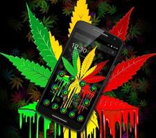 Colorful Weed Smoke Neon Theme 截图 2