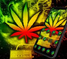 Neon Smoking Weed Theme screenshot 2