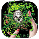 Green Weed Skull Theme 图标