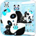 Uroczy Panda motyw Cute Panda ikona