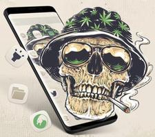 Smoking Warrior Helmet Skull Theme 截图 2