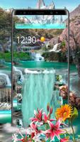 Beautiful Nature Waterfall Theme Affiche