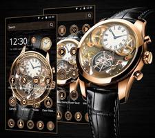 Black Gold Luxury Watch Theme imagem de tela 2