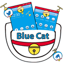 Màu xanh mèo hoạt hình dễ thương chủ đề APK