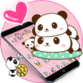 Pink Cute Panda Baby Theme
