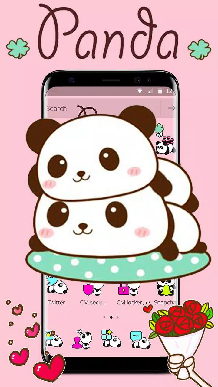 Tải xuống APK Pink Cute Panda Baby Theme cho Android Tải xuống APK Pink Cute Panda Baby Theme cho Android