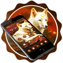 Golden Silver Wolf Bow Theme APK