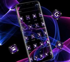 Cool Violet Neon Ray Theme Screenshot 1