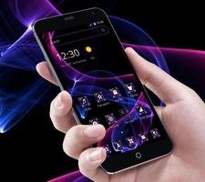 Cool Violet Neon Ray Theme تصوير الشاشة 3