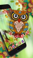 Colorful Cartoon Art Owl 2D Theme capture d'écran 2