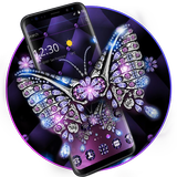 Violet Diamond Butterfly Leather Theme 圖標