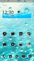 Glass Water Drop Theme الملصق