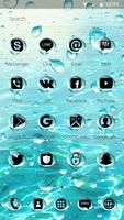Glass Water Drop Theme تصوير الشاشة 1