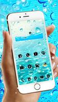 Glass Water Drop Theme تصوير الشاشة 3