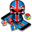 Union Jack Flag Skull Theme