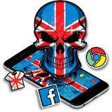 Union Jack Flag Skull Theme icon