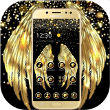 Gold Plated Angel Wings Theme ikon