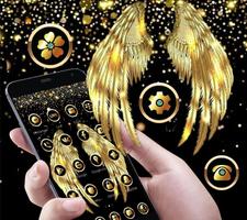 Gold Plated Angel Wings Theme تصوير الشاشة 1