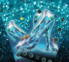 Dreamlike Crystal Shoe Sparkling Theme Affiche
