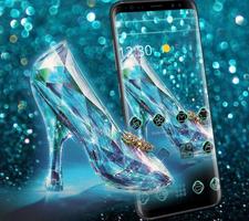 Dreamlike Crystal Shoe Sparkling Theme captura de pantalla 1