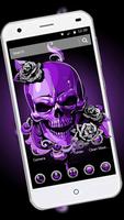 Purple Horror Skull 2D Theme screenshot 1