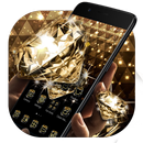 Gold Glitter Sparkling Diamond Theme APK