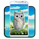 Cute Owl 2D Theme APK