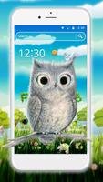 Poster Cute Owl 2D Theme