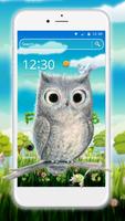 Cute Owl 2D Theme 海報