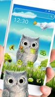 Cute Owl 2D Theme captura de pantalla 1