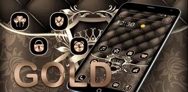 Gold Leather Crown Luxury Theme