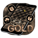 Gold Leather Crown Luxury Theme APK