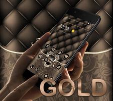 Gold Leather Crown Luxury Theme imagem de tela 1