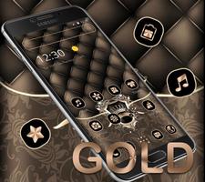 Gold Leather Crown Luxury Theme ảnh chụp màn hình 2