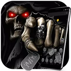 Dark Immortal Pointing Skull Theme APK download